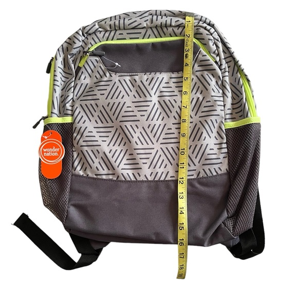 Wonder Nation Gray Backpack Book Bag - Picture 2 of 4